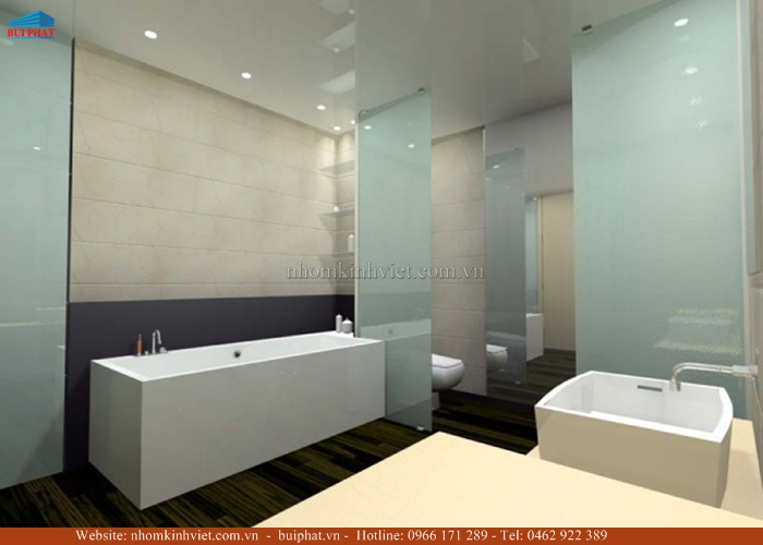 Kính màu ốp tường nhà tắm Kính màu ốp tường nhà tắm